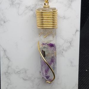 Handcrafted Colorful Tourmaline Crystal Necklace